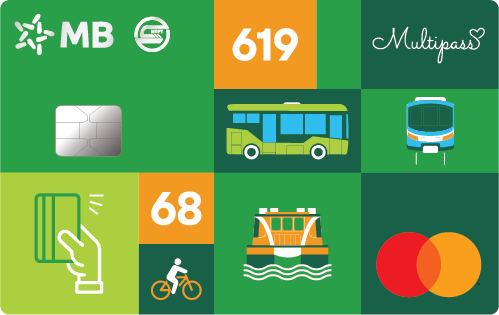 Mb Card Color Thẻ MB Mastercard MultiPass