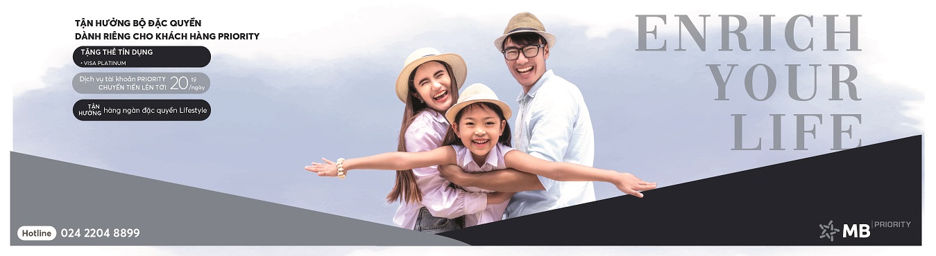 Mbbank Priority Đặc quyền Khách hàng MB Priority theo phân hạng