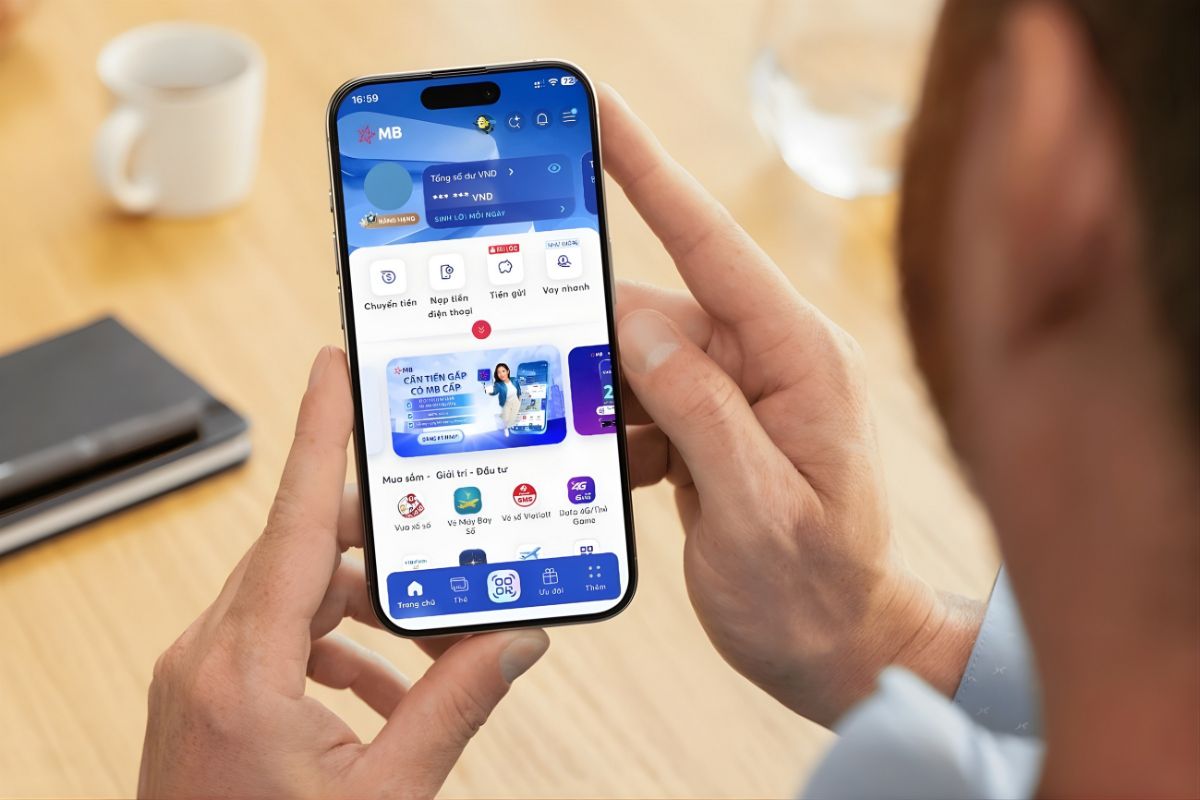 Đăng ký thẻ Visa online trên App MBBank dễ dàng quản lý giao dịch